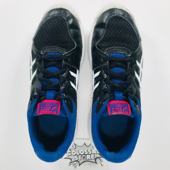 ❌SOLD❌ Asics Gel Upcourt 3 Volleyball Shoes Black Blue White - Picture 7 of 9